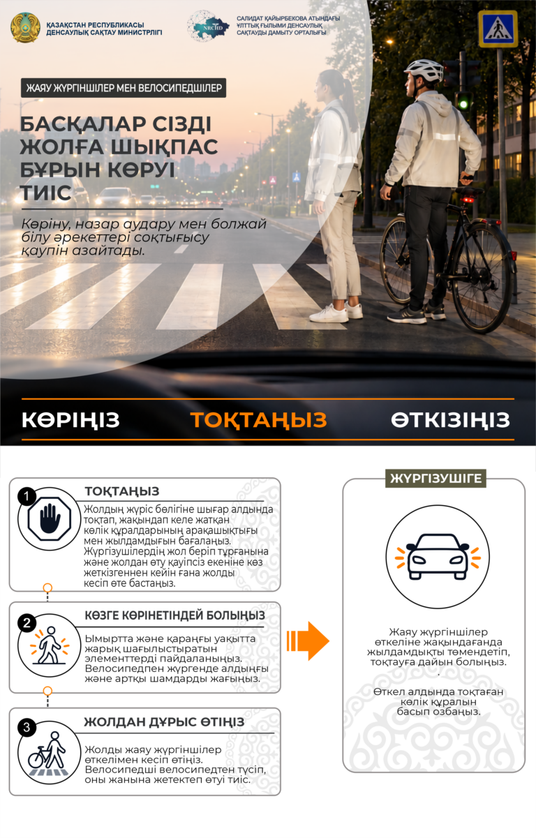 8. Пешеходы и велосипеды (каз)